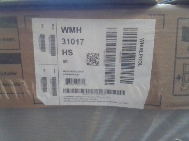 WHIRLPOOL Stainless Microwave Hood Combination WMH31017HS MAKE AN OFFER