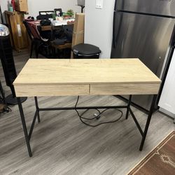 Modern Wood Writing Desk with Charging Station – Threshold by Target