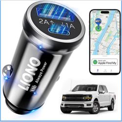🍀 Car GPS Tracker & Charger with Built-in Rechargeable Battery, GPS Tracker for Vehicles, Hidden Car Tracker for Anti-Theft & Parking Location, for F