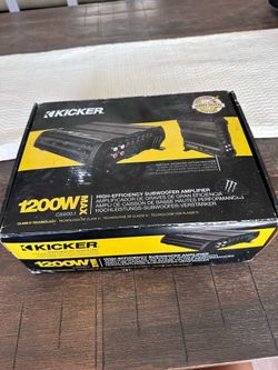 Kicker CX600.1 1200W Max Amplifier - Brand New