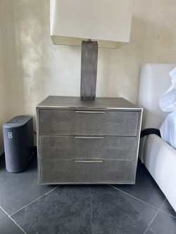 Saunderson shagreen nightstand deals