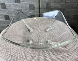 1950s Anchor Hocking Swedish Modern Footed Dish 