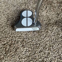 Rare First Generation Odyssey White Hot 2 Ball Tour Fill Lined Golf Putter 34 in