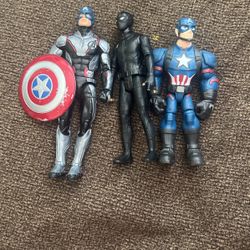 Spider Man And Captain America Action Figured