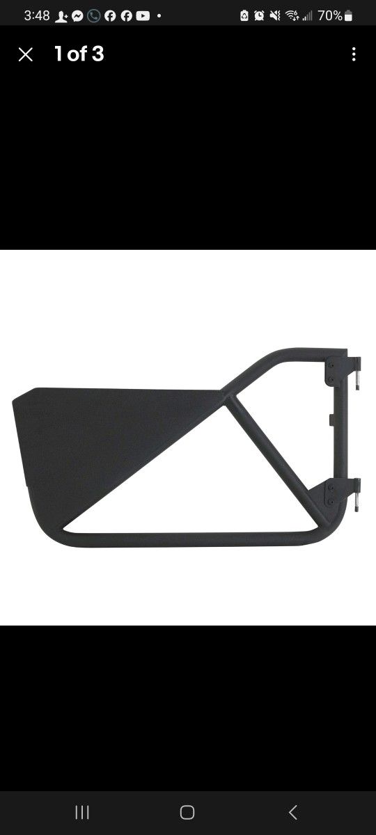 Smittybilt SRC Tubular Front Doors 97to06 TJ Wrangler Textured Black