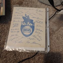 Browns Team Signed Memorbilia Print