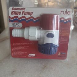 Brand new Rule automatic bilge pump (500 GPH).