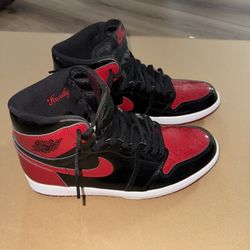 Jordan 1 Retro High OG Patent Bred (Size 10 Men)