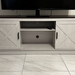 Farmhouse TV Stand / Entertainment Center (Up to 65” TVs)-TV Not included