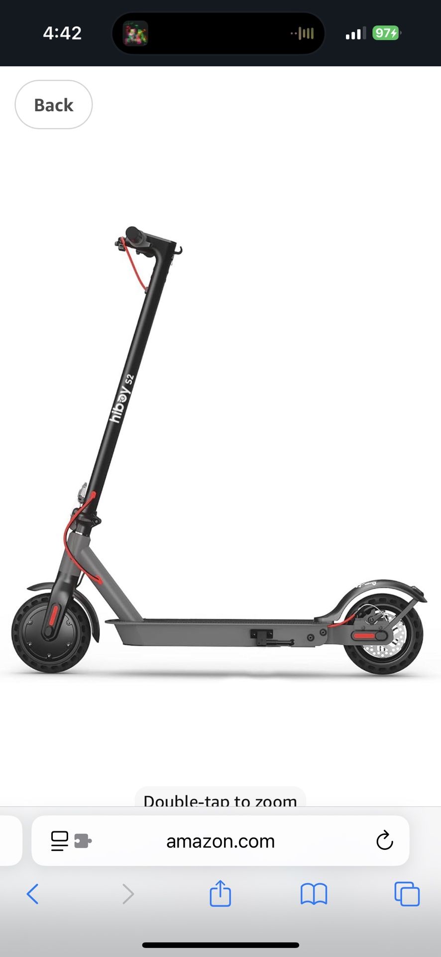 Hiboy S2 Electric Scooter Max Speed 19 Excellent Condition