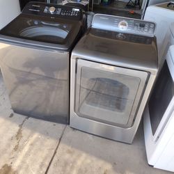 Samsung stainless steel washer and electric dryer Large Capacity