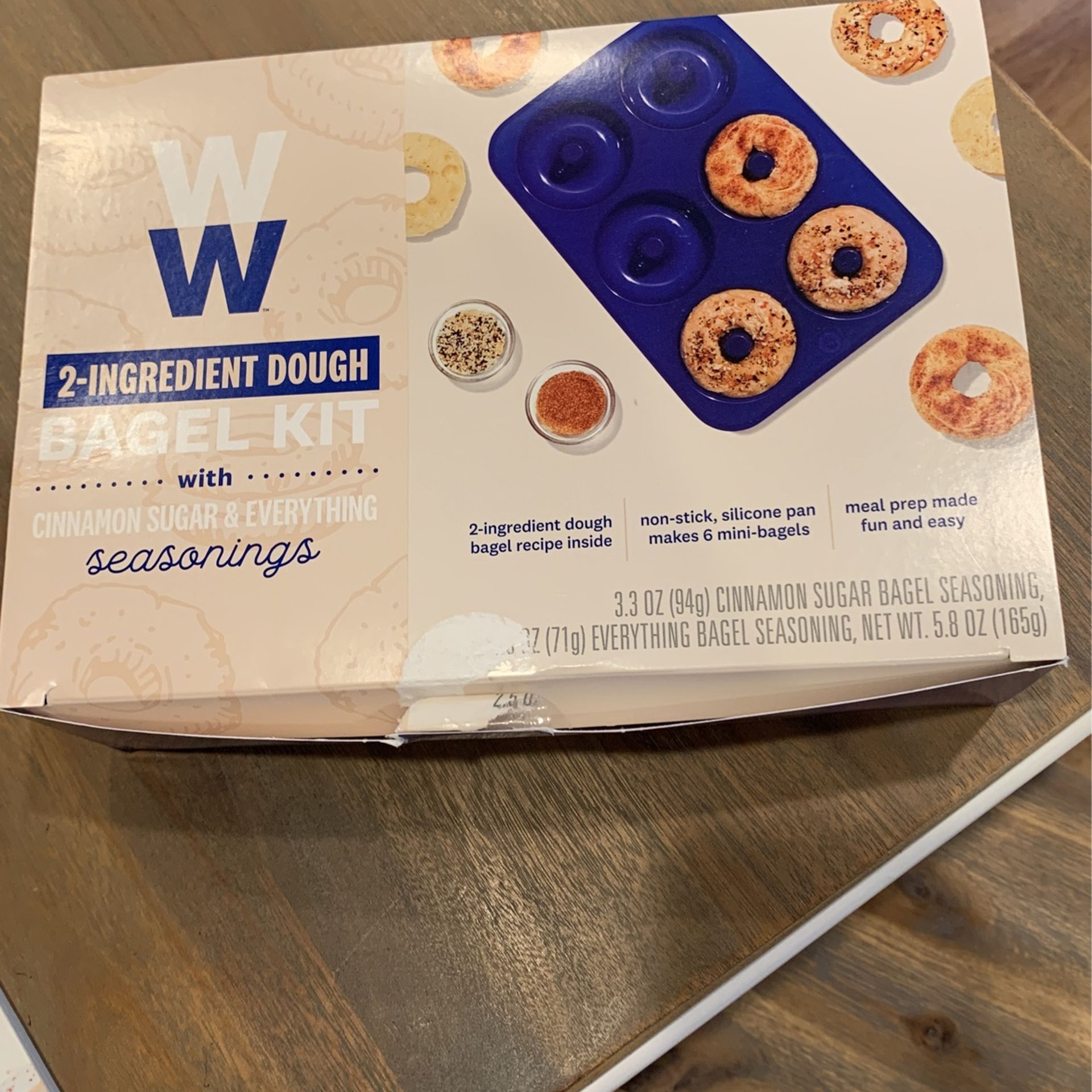 Weight watchers two ingredient dough bagel kit brand new 