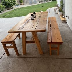 Outdoor Table bench Set 