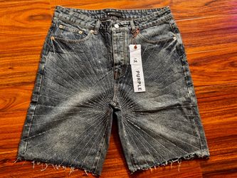 Purple Denim RhineStone Jeans