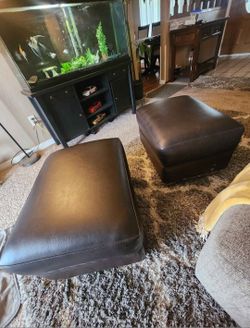 Leather Ottoman