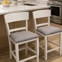 beautiful white stools