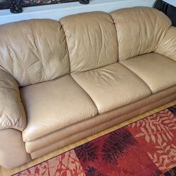 3 Piece Real leather Sofa