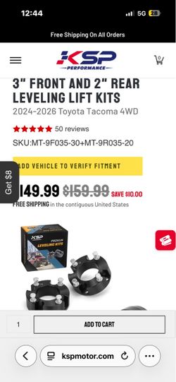 4th gen tacoma leveling kit