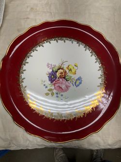 Old Foley James Kent  Ltd Staffordshire Plate &knife