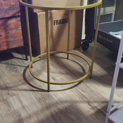 Gold End Table