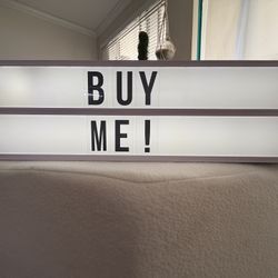 Light Up Marquee Sign 