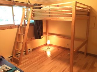IKEA Fjelldal solid wood loft bed
