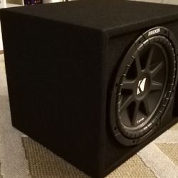 (BRAND NEW)  Kicker 12-" Sub With Brand New Ported Box