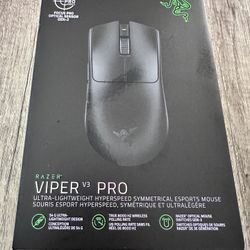 Razer Viper V3 Pro gaming mouse (brand new in box).
