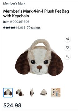 Plush pet bag 4-in-1