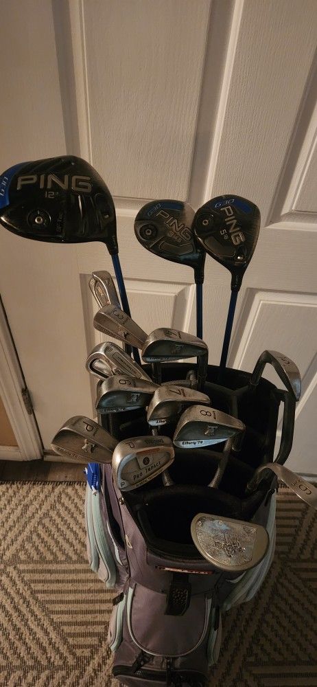 Full Set Of Ping And Lynx Clubs