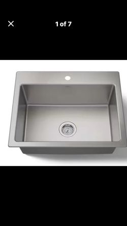 27 in. Single Bowl Drop-In Kitchen Sink