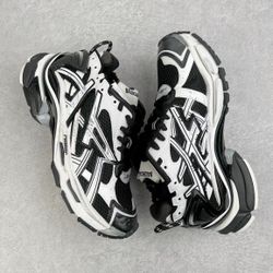 Balenciaga Black And White Sneakers 