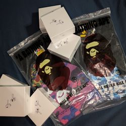 Bape Shirts And Airpods 