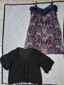 Women's Sz L Dress & Blouse 3-Pc Bundle - ChicMe, Lush, Xhilaration