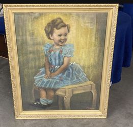 Portrait Painting Signed 