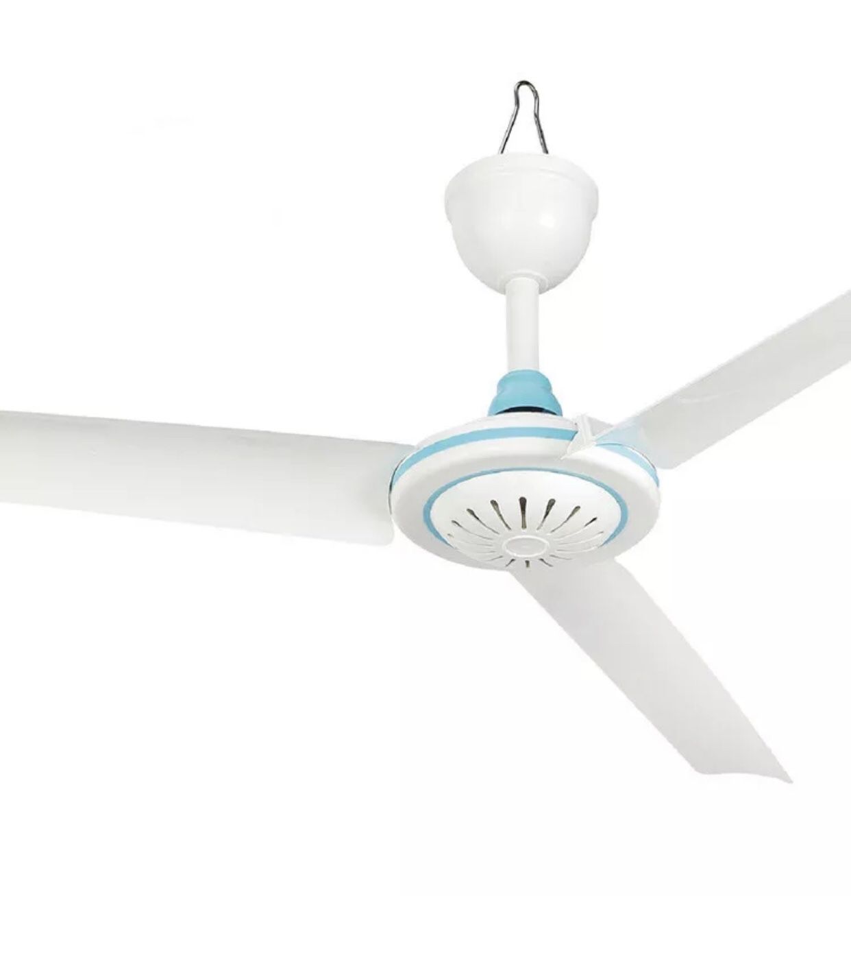 Electric Portable 3 Blade Mini 12V DC Ceiling Fan Easy Hang Needs No Wiring 28” Inches (New)