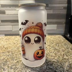 20oz Frosted Glass Cup 