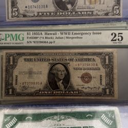 1935A $1 Brown Ink Star ⭐️ Note Silver Certificate