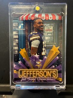 Justin Jefferson Bowman Chrome Jet Fuel Collectibles Card