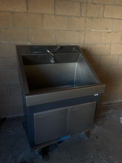 AMSCO Flexmatic Stainless Steel Scrub Sink