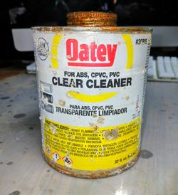 1/2 Of 32 FL. Oz Canister of Oatey ABS CPVC PVC Cleaner - $10