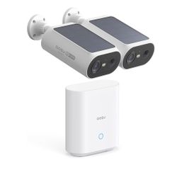 aosu Solar Security Cameras with Home Base (2 pack)