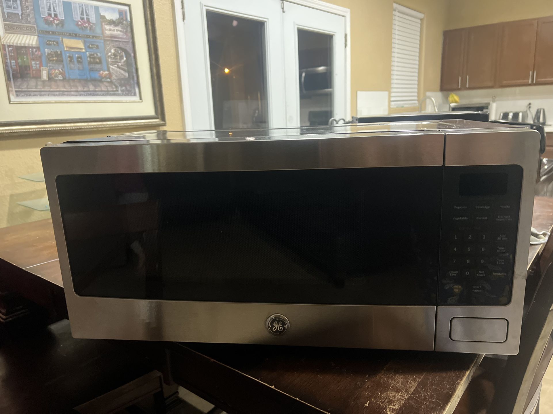 GE Microwave in Stainless Steel