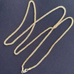 Wheat Link Chain Gold 