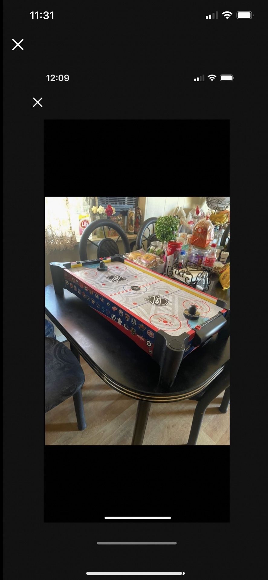 NHL 20" (50cm) Tabletop Air Hockey