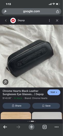 Chrome Hearts Leather Eye Glass Case