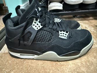 Jordan 4 black canvas