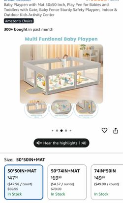 Play fence/pen area. New in box never set up