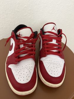 Nike Air Jordan 1 Low Gym Red White Black - Size 12 - Used