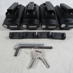 Thule 450R Rapid Crossroad Foot Pack For AeroBars With 4 Locks 2 Keys
